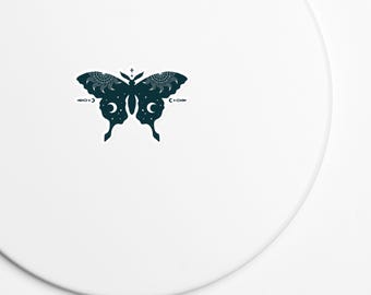 MAGNET Magical Lunar Moth - 3 size options - premium quality matte finish magnet - durable, sturdy, long lasting - multi use, multi-purpose