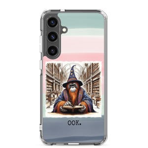 Custodia trasparente per Samsung® Galaxy OOK Magical Wizard Orangutan, protezione flessibile e durevole per il telefono