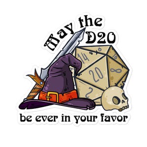 Vinyl Decal Dungeons & Dragons RPG Sticker - waterproof - 3 size options - multi use, multi surface - durable