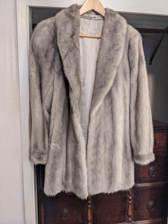 Vintage 1970's Gray Minx Coat