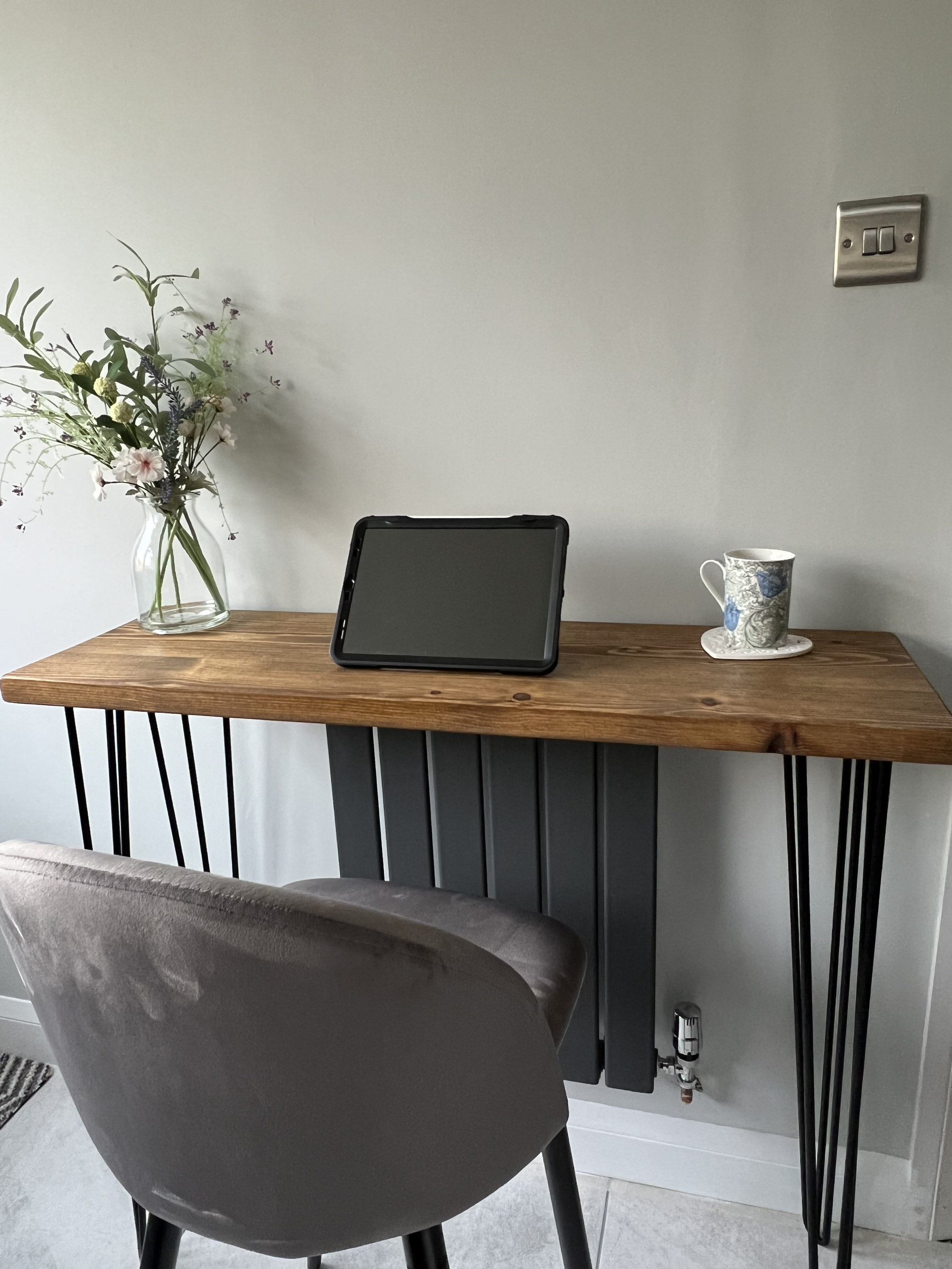 Rustic Industrial Breakfast Bar Table Hairpin Legs Solid Etsy UK