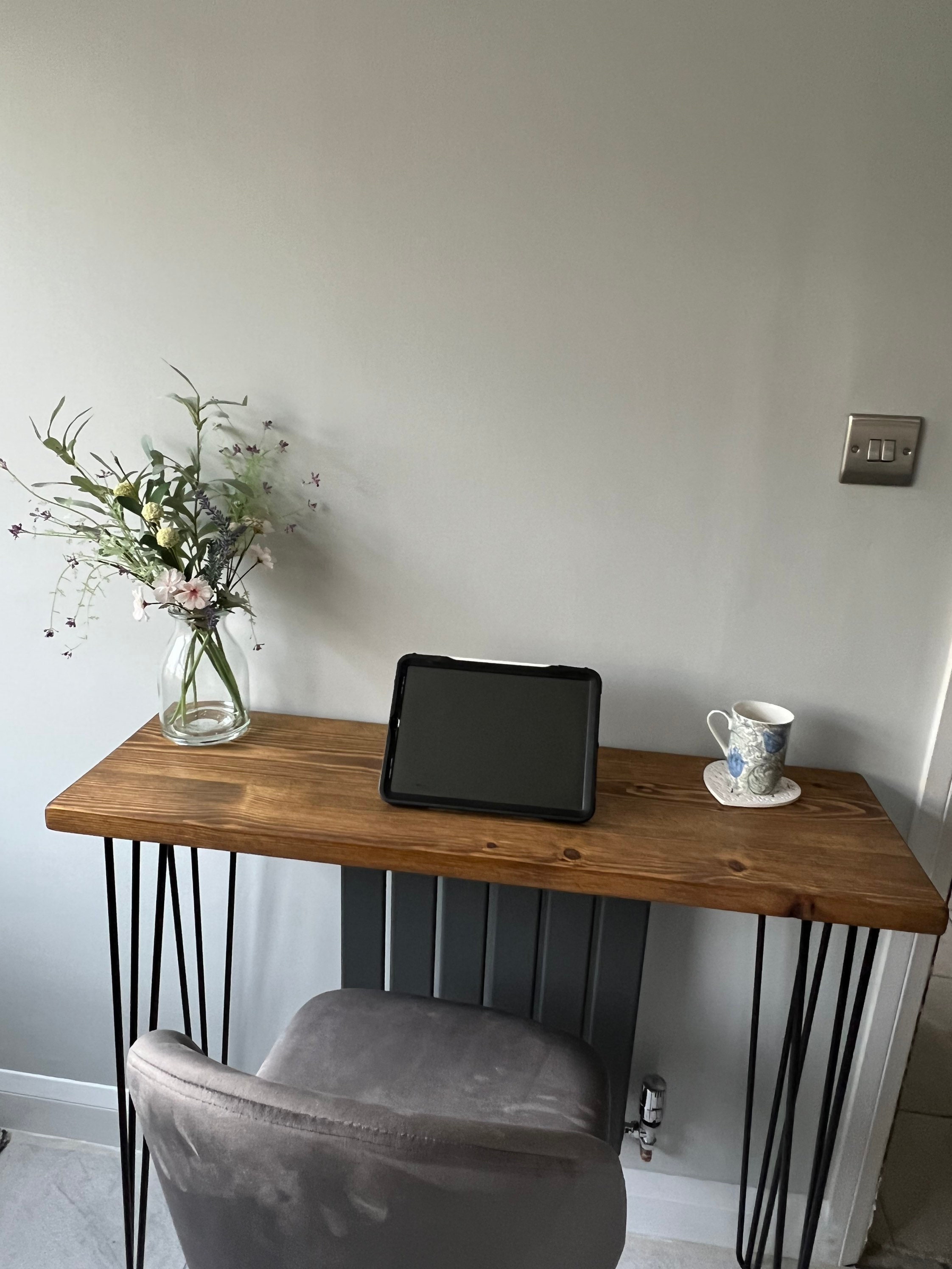 Rustic Industrial Breakfast Bar Table Hairpin Legs Solid Etsy UK