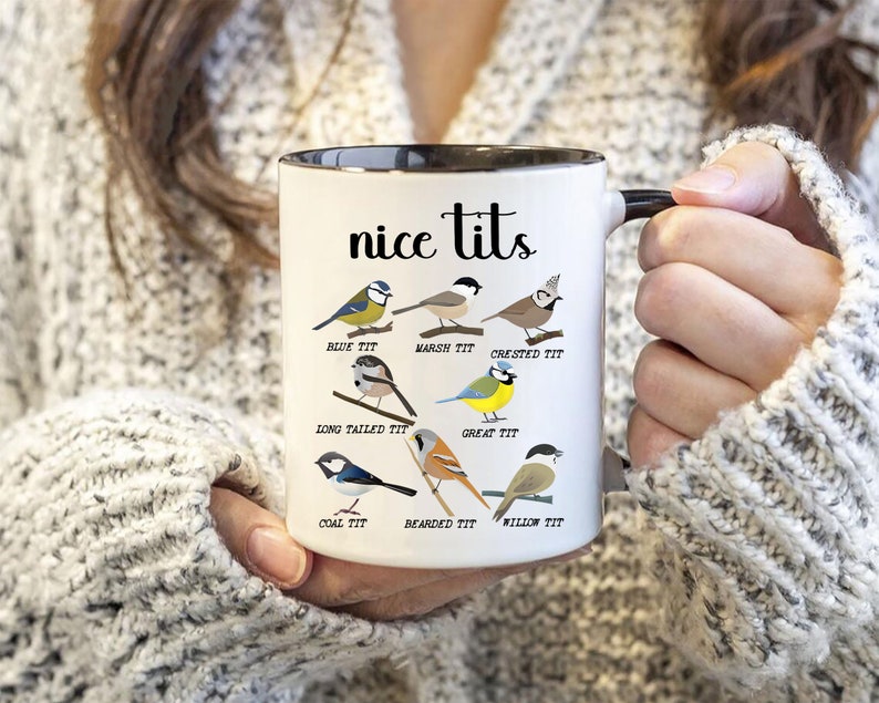 Fowl Language Bird Mug,funny Bird Mug,nice Tits Mug,gifts for