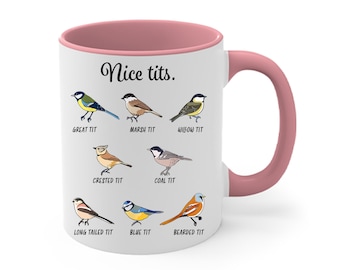 Mug Oiseau Nice Tits – Tasse à Café Humoristique En Langue De