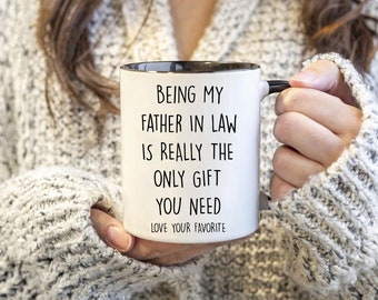 Father-in-Law Mug: Funny Gift from Bride, 11oz Ceramic