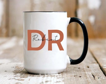 Dokter mok gepersonaliseerd, cadeau voor dokter, dokter afstuderen, dokter mok voor vrouw, DR mok, dokter waardering, PhD mok, DR naam mok aanpassen