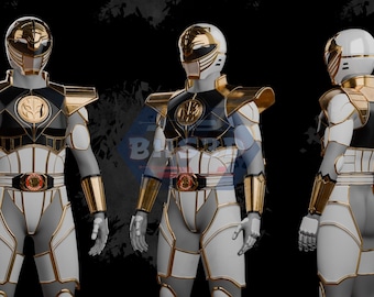 MMPR Movie White Tiger 3D STL File