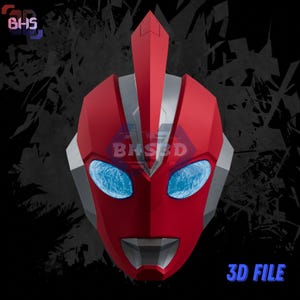 Ultraman Omega Helmet 3D STL File Digital Download