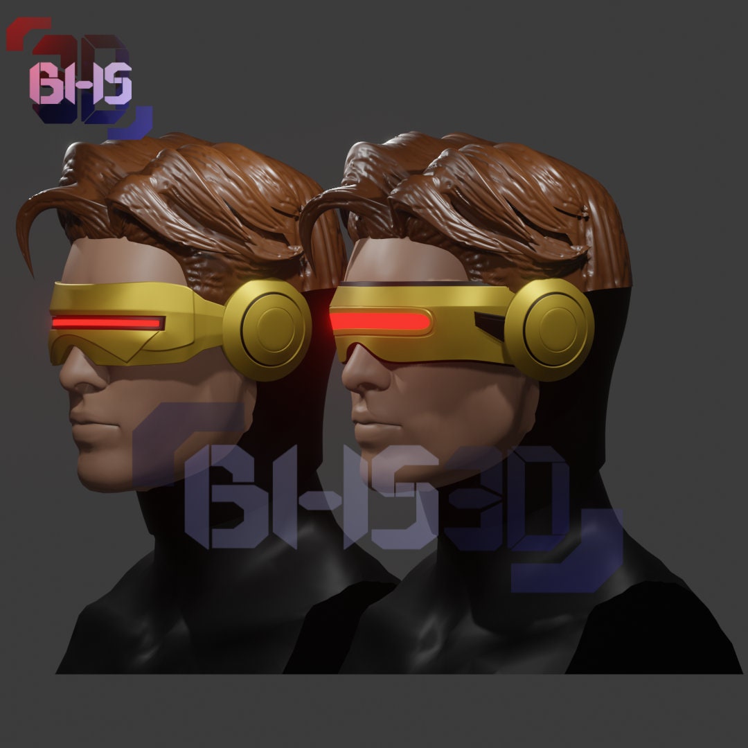 サイクロプス X-MEN グラス 3D デジタルダウンロード - Etsy 日本