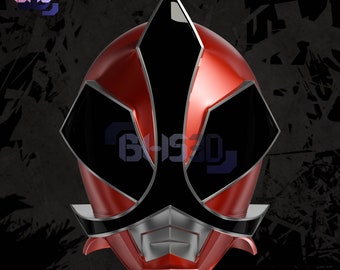 Shinkenger Red Super Mega mode Helmet 3D Digital Download