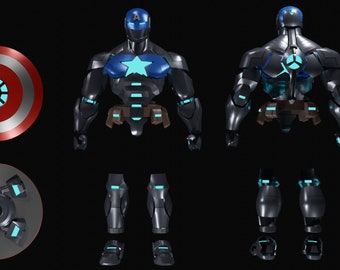 Civil Warriors armor from MCOC 3D Digital download