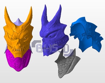 怪獣8号 カフカヘルメット 3Dファイル デジタルダウンロード - Etsy 日本