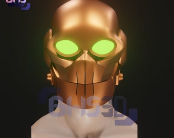 Robot invincible Helmet 3D STL File Digital Download