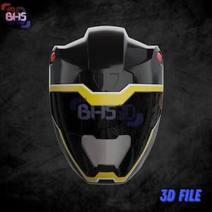 Kyoryu Black Helmet 3D STL File
