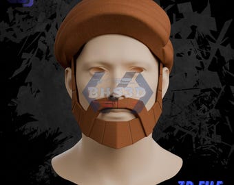 Obi wan Clone Wars Hair 3D STL File Digital Download