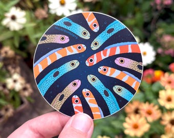 Eel Garden Sticker | fish aquarium marine biologist funny gift