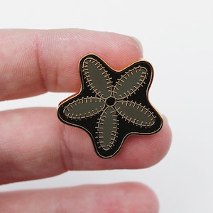 Star Crinoid Fossil Enamel Pin | mudlarking rockhound paleontology marine gift