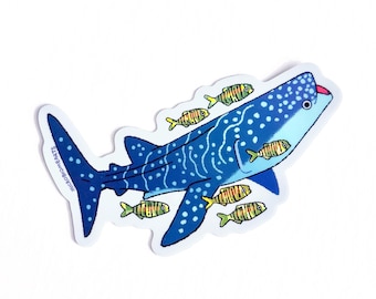 Whale Shark Holo Vinyl Sticker | Fish Marine Biologist Science Gift
