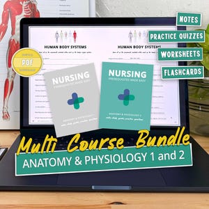 Anatomy & Physiology for Pre-Nursing and Nursing Students  | AP 1 and 2 | Nursing School | Nursing Notes | Digital Download