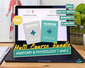 Anatomy & Physiology for Pre-Nursing and Nursing Students  | AP 1 and 2 | Nursing School | Nursing Notes | Digital Download