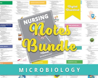 Microbiology Notes Bundle, Microbiology Study Guide, Digital Download