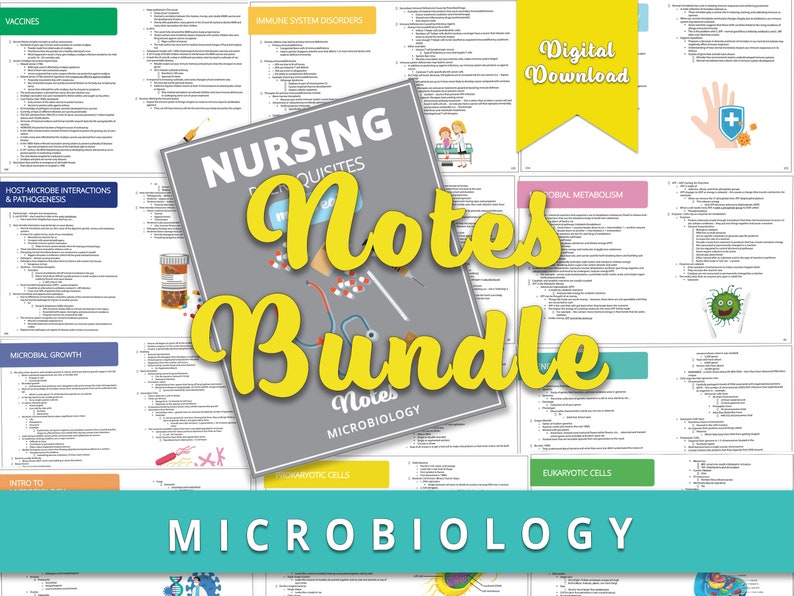 microbiology notes, microbiology notes bundle, microbiology study guide, nursing notes, nursing bundle, nursing school, microbiologist, learn microbiology, microbiology teacher, microbiology student, college microbiology, microbiology for dummies