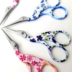 Embroidery scissors,  scissors for cross stitch, needlework scissors,  sewing scissors , stainless steel scissors,crane mouth small scissors