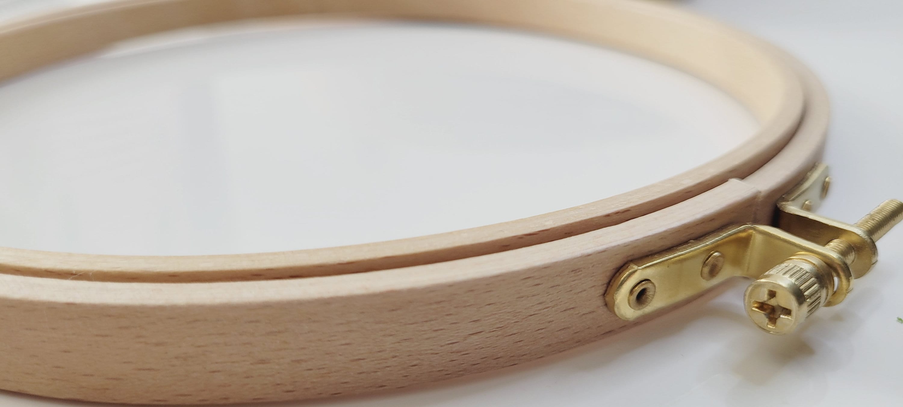 PATIKIL Set Di 3 Cerchi Per Ricamo In Legno Di Faggio Da 8 Pollici (21cm): Telai Regolabili Con Vite In Ottone, Per Punto Croce, Cucito E Decorazioni Fai Da Te - 3