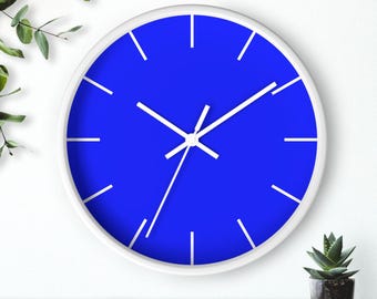 【公式サイト欠品中】BISLEY New WALL CLOCK [Blue] Klien Blue Wall Clock, Beautiful Bright Blue Unique Wooden Home