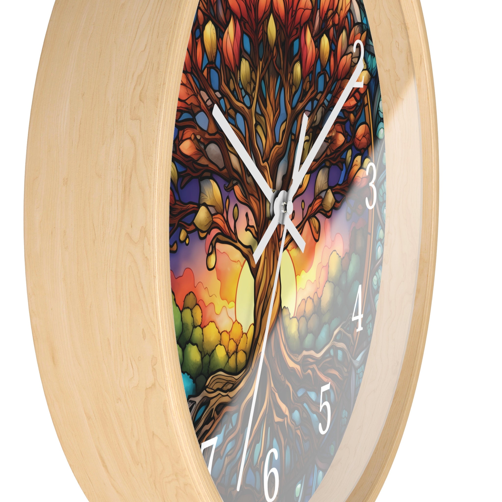 Tree of Life Clocks, Tree of Life Wall Art, Stained Glass Tree of Life ...