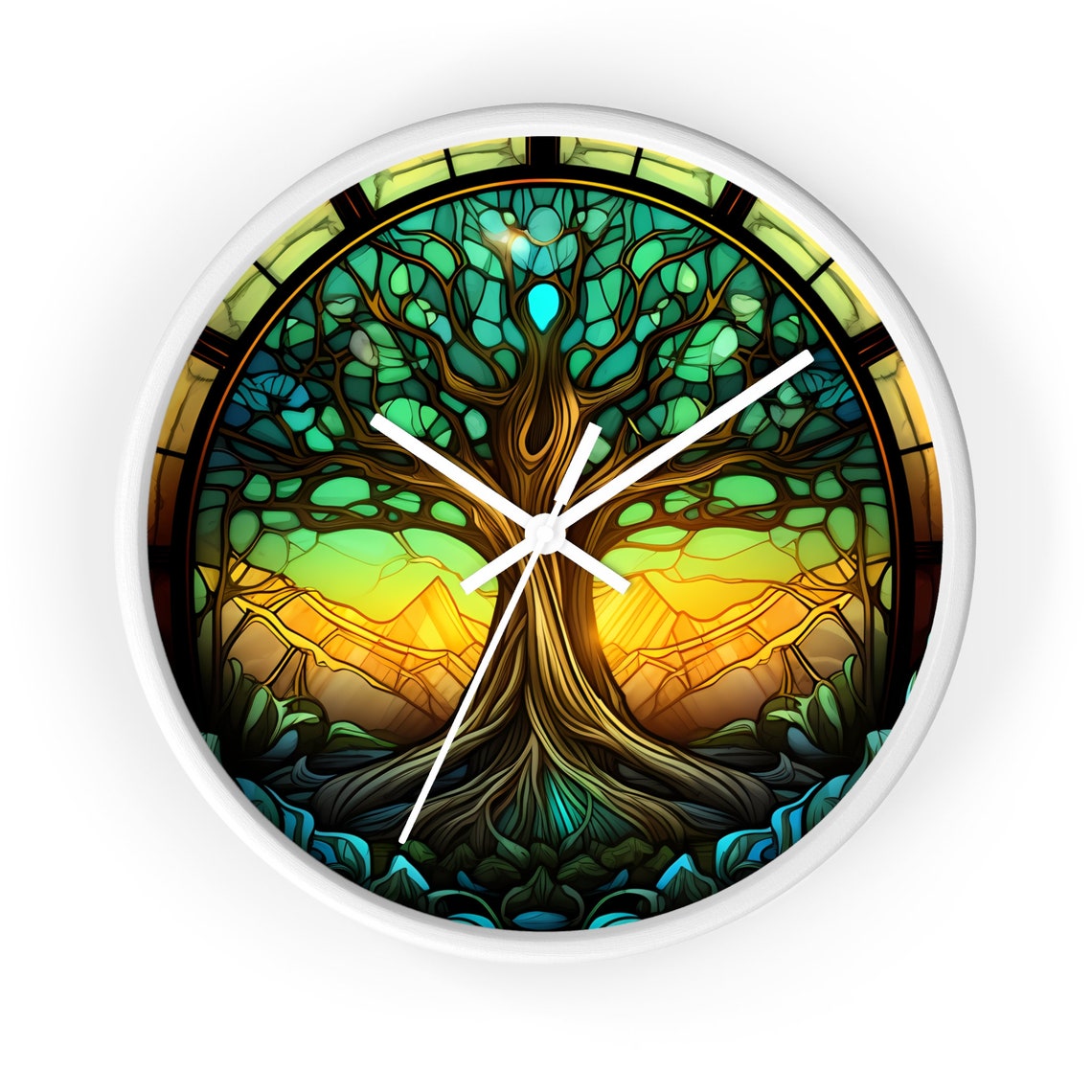 Tree of Life Wall Clock, Wooden Wall Clock, Tree of Life Clock, Silent ...