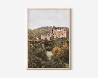 Enchanted Castle Road DIGITAL ART PRINT | Printable Design Boho Wall Home Decor | Europe Fairytale Landscape Wanderlust Travel Photography