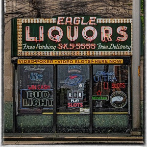 Eagle Liquors - Chicago Heights, IL - 11x17" Color Print.(shipped next day until Dec 22)