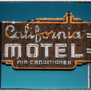 California Motel - Merced, CA - 11x17&quot; Color Print.(shipped next day until Dec 22)