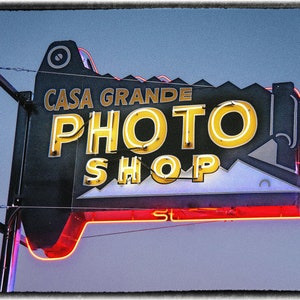 Photo Shop - Casa Grande, AZ - 11x43cm Farbdruck