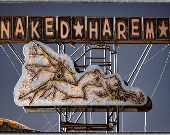 Naked Harem Club - El Paso, TX - 11x17" Color Print.(shipped next day until Dec 22)