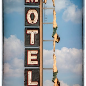 Starlight motel&quot; Mesa, AZ - 11x43 cm Farbdruck