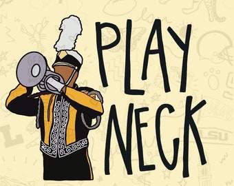 Play Neck, lsu tigers, download digitale, PNG, JPEG, 2 file diversi