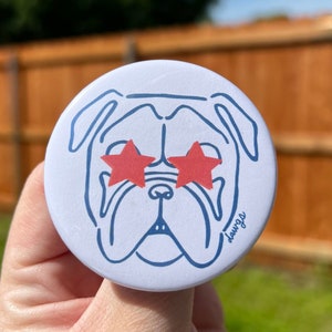 Starry Eyed Dawgs, 2.25&quot; Buttons badge gender reveal party, campaign buttons, election