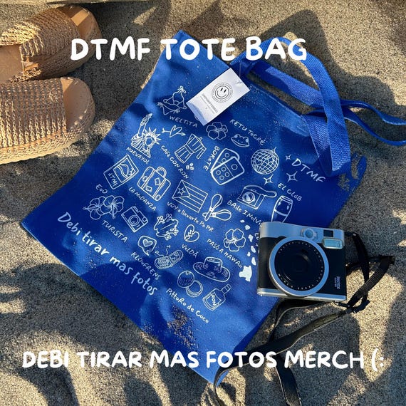 Debi Tirar Mas Fotos Tote Bag - DTMF - DTMF School Tote Bag - Bad Bunny - Bad Bunny Tote Bag - Bad Bunny Merch