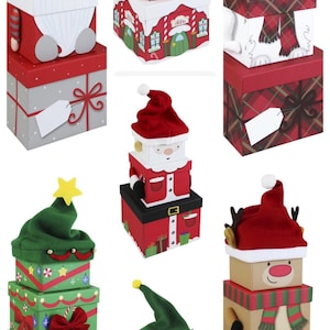 Christmas stacking boxes