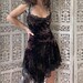Fairycore velvet Dress/ Sexy Bodycon dress/ Cottagecore clothing/ Indie clothes /Edgy Clothing/ Alt Egirl/ Y2k fashion/goth dress