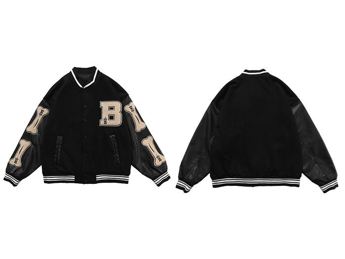 LV AW21 Tourist vs Purist skeleton varsity college jacket SZ:54