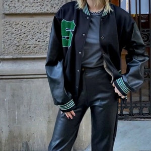 Punk shop varsity jacket