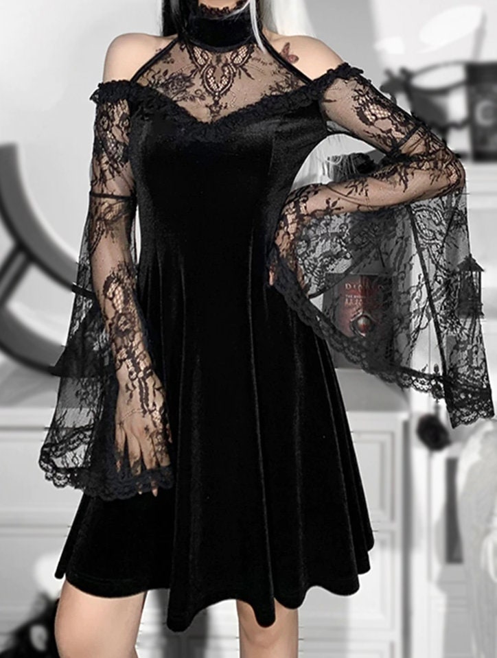Long Gothic Dress - Etsy UK