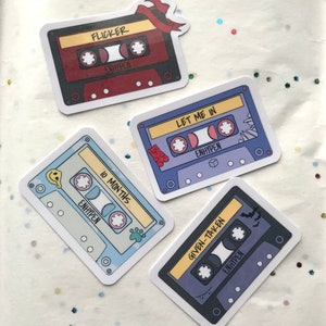 Leuke gemengde tapestickers ENHYPEN flikkeren 10 maanden Let Me In Given-Taken K-Pop Idols Boy Band cassettebandjes Leuke gelamineerde vinylstickers