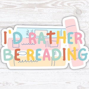Je préfère lire, Je lis plutôt, Lire c'est amusant, Un chapitre de plus, Stickers livres de lecture, Amoureux des livres, J'aime lire