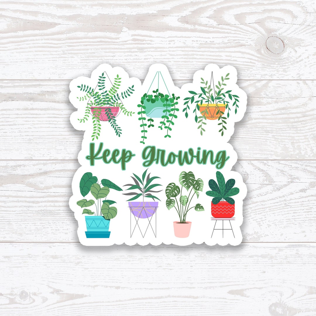 Keep Growing, Mistakes Help Us Grow, Vinyl Stickers, Motivational ...