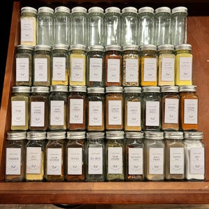 Custom Spice Rack Drawer Organizer – Adjustable Storage for Kitchen Drawers, Pantry Inserts, Declutter & Organize Spices