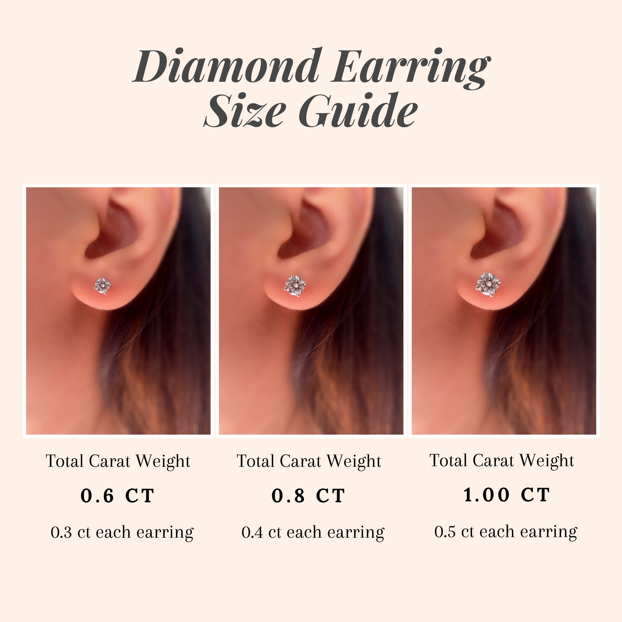 Lab Diamond Studs 14k Gold Lab Created Diamond Stud Earrings - Etsy